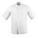 Southside Band Collar Chefs Jacket Blanc Taille XL