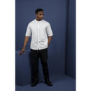 Southside Band Collar Chefs Jacket Blanc Taille XL