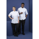 Southside Band Collar Chefs Jacket Blanc Taille XL