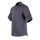 Southside Band Collar Chefs Jacket Charcoal Size L