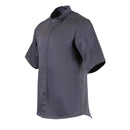 Southside Kochjacke mit Stehkragen, Anthrazit, Größe S