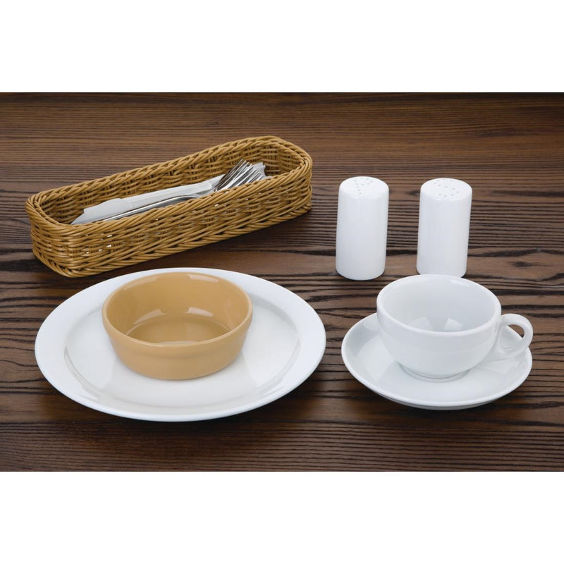 Olympia Runde Kuchenschalen aus Steingut, 119 mm, 6 Stück