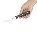 Olympia Serrated Steak Knives Black Handle (Pack of 12)