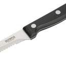 Olympia Serrated Steak Knives Black Handle (Pack of 12)