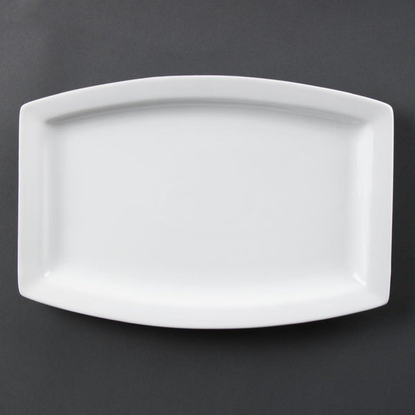 Olympia Whiteware Rechteckige Teller 320 mm (6er-Pack)