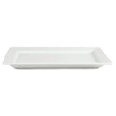 Olympia Whiteware rechteckige Platte mit breitem Rand, 400 x 295 mm