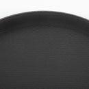 Olympia Kristallon Polypropylene Round Non-Slip Tray Black 356mm