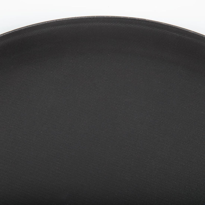 Olympia Kristallon Polypropylene Round Non-Slip Tray Black 406mm
