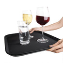 Olympia Kristallon Polypropylene Rectangular Non-Slip Tray Black 457mm