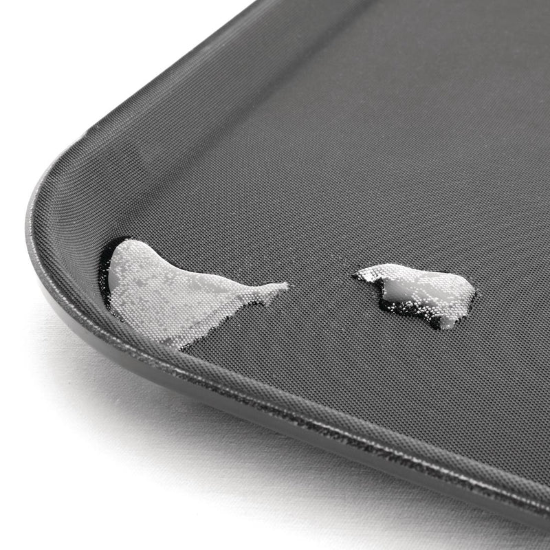 Olympia Kristallon Polypropylene Rectangular Non-Slip Tray Black 510mm