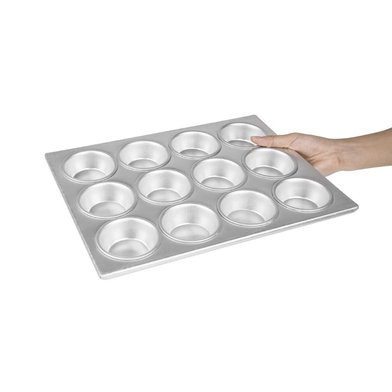 Vogue Aluminium Muffin Tray 12 Cup