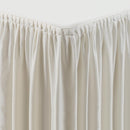 Couverture et plinthe de dessus de table crème - Style Plissé