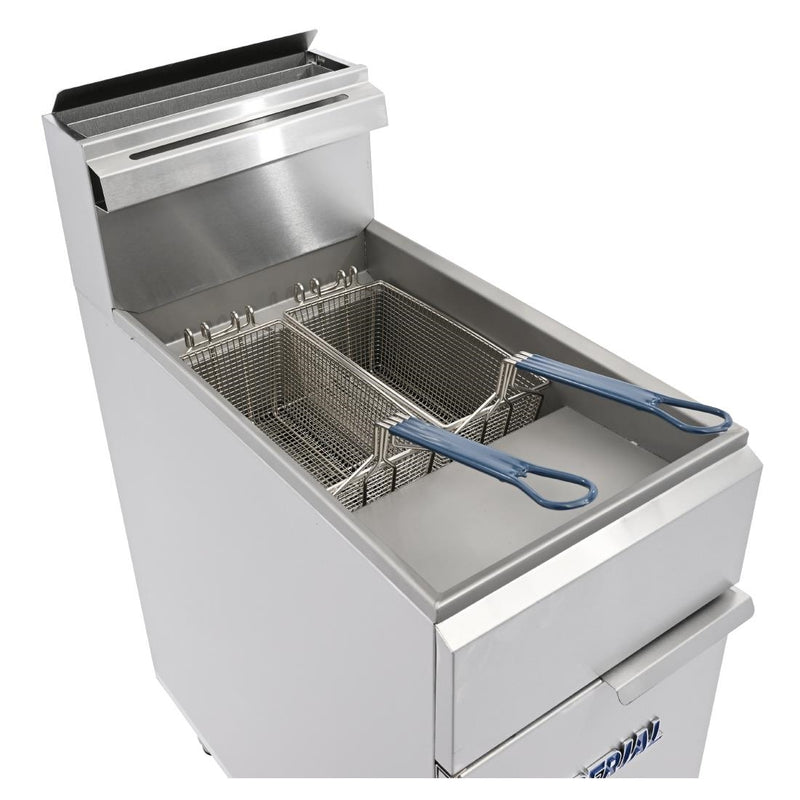 Imperial Twin Tank Twin Basket Free Standing Natural Gas Fryer IFS-2525