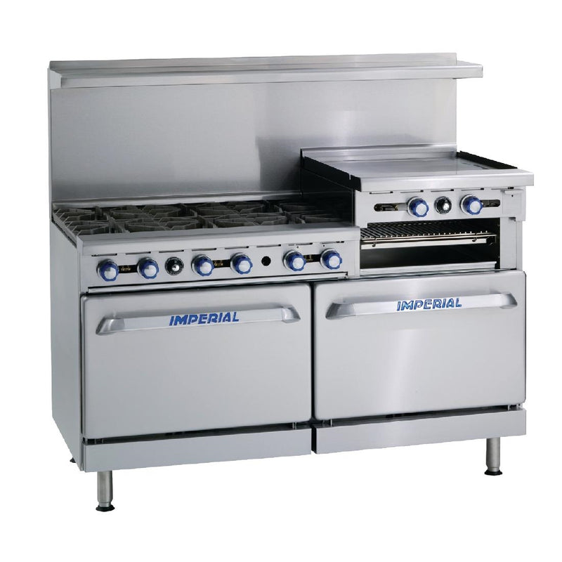 Imperial 6-Flammen-Erdgasbackofen mit Grillplatte IR6RG24-N