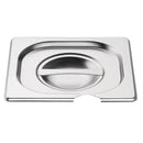 Vogue Stainless Steel 1/6 Gastronorm Notched Lid