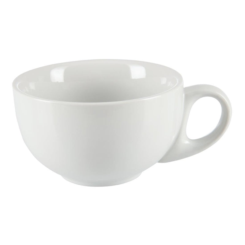 Olympia Whiteware Cappuccino-Tassen, 284 ml, 12 Stück