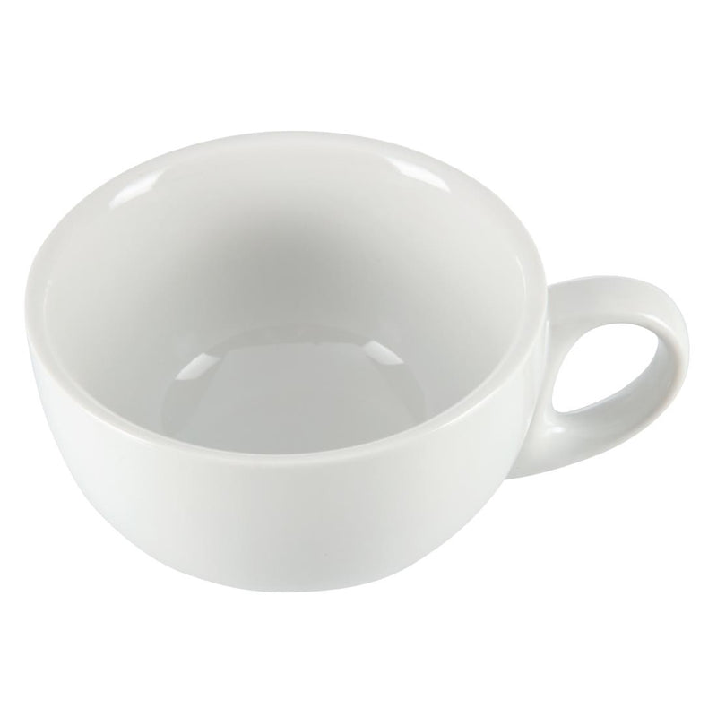 Olympia Whiteware Cappuccino-Tassen, 284 ml, 12 Stück