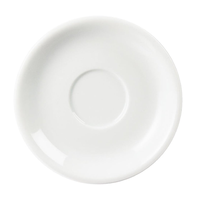 Olympia Whiteware Cappuccino Saucers (Pack of 12)