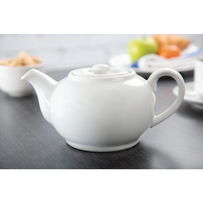 Olympia Whiteware Teekannen, 852 ml, 4 Stück