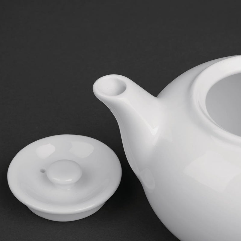 Olympia Whiteware Teekannen, 852 ml, 4 Stück