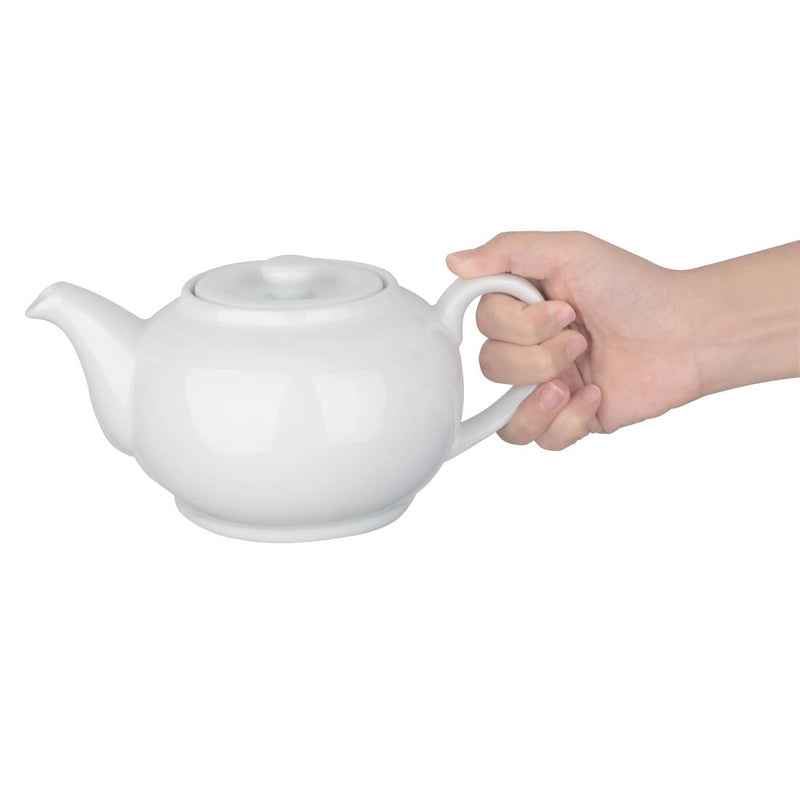 Olympia Whiteware Teekannen, 852 ml, 4 Stück