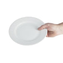 Olympia Whiteware Teller mit breitem Rand, 230 mm, 12 Stück