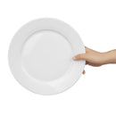 Olympia Whiteware Teller mit breitem Rand, 250 mm, 12 Stück