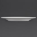 Olympia Whiteware Teller mit breitem Rand, 310 mm, 6 Stück