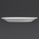 Olympia Whiteware Teller mit schmalem Rand, 230 mm, 12 Stück