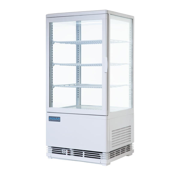 Polar C-Serie Kühlschrank mit gebogener Tür, 86 l, Weiß
