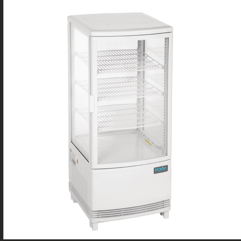 Polar C-Serie Kühlschrank mit gebogener Tür, 86 l, Weiß