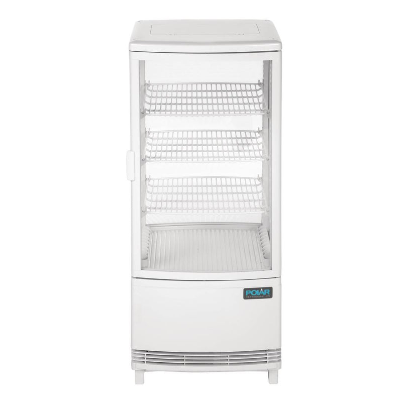 Polar C-Serie Kühlschrank mit gebogener Tür, 86 l, Weiß