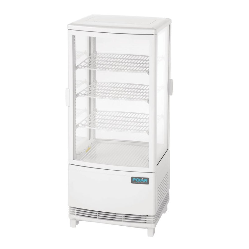 Polar C-Serie Kühlschrank mit gebogener Tür, 86 l, Weiß