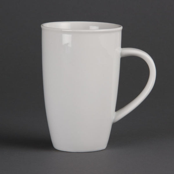 Olympia Whiteware Latte-Tassen, 400 ml, 6 Stück