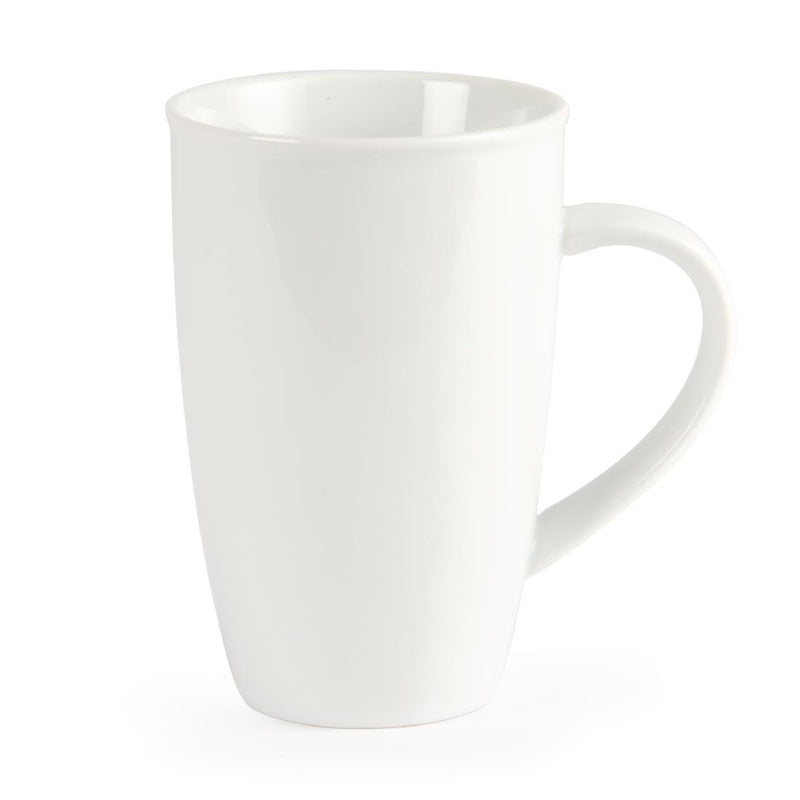 Olympia Whiteware Latte-Tassen, 400 ml, 6 Stück