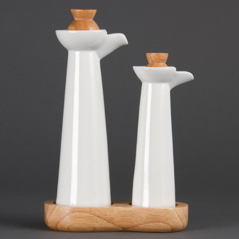 Olympia Whiteware Essig- und Öl-Set