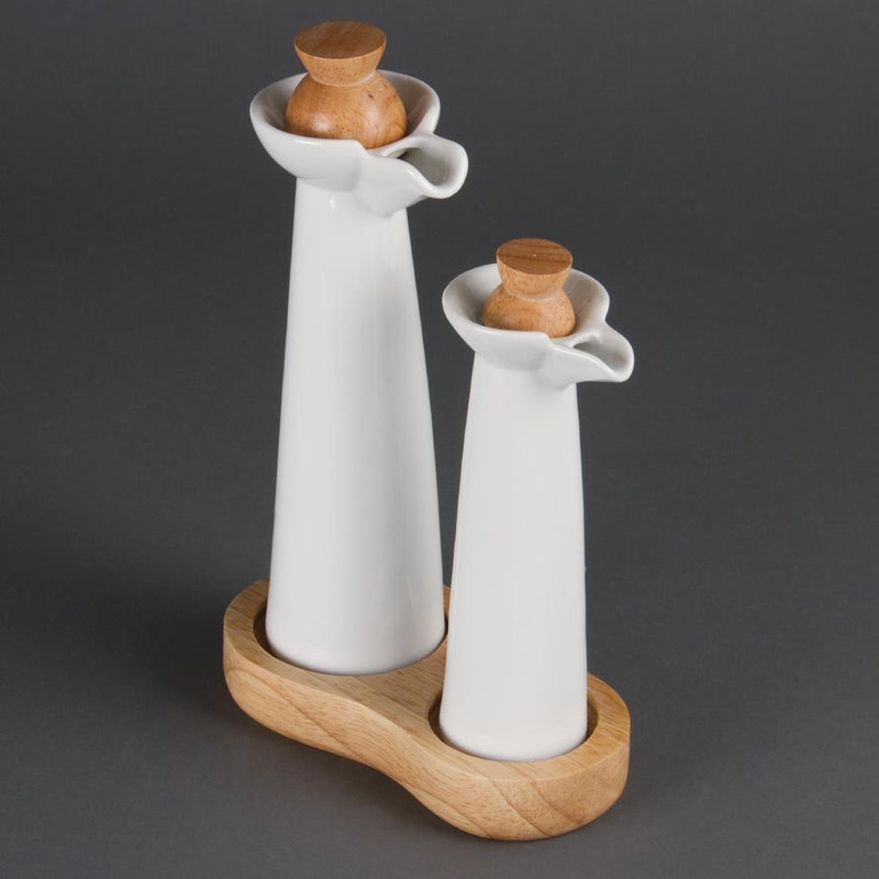 Olympia Whiteware Essig- und Öl-Set