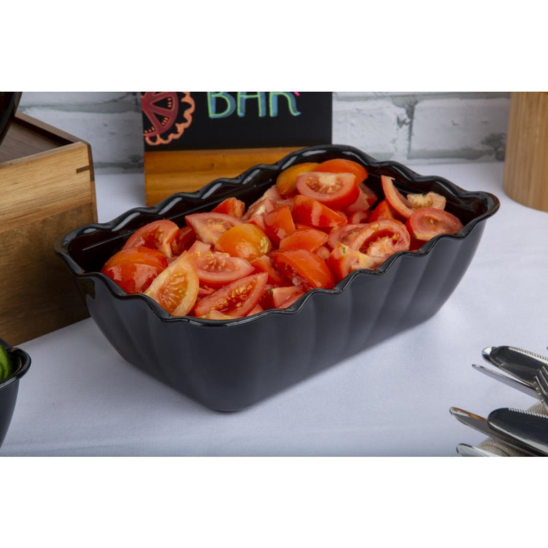 Olympia Kristallon Salad Crock 2Ltr Black