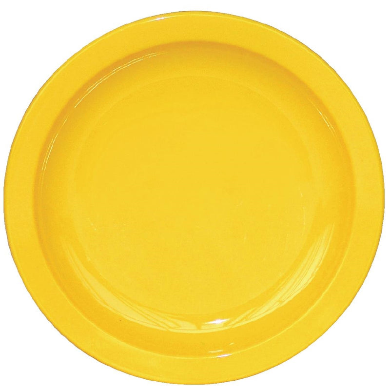 Olympia Kristallon Polycarbonate Plates Yellow 172mm (Pack of 12)