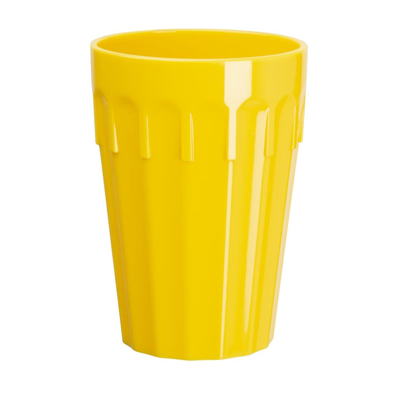 Olympia Kristallon Polycarbonate Tumblers Yellow 260ml (Pack of 12)