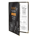 Protège-menu Securit Crystal Double Face A4 Double (Pack de 3)