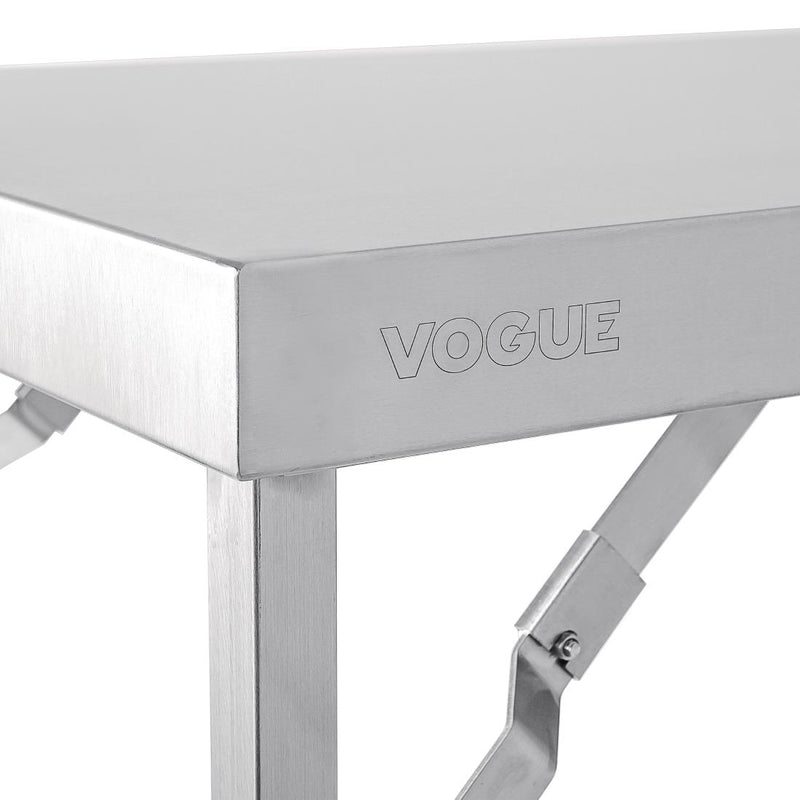 Vogue Edelstahl-Klapptisch 1800 mm