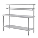 Vogue Stainless Steel Prep Station with Gantry Large 1800x600mm