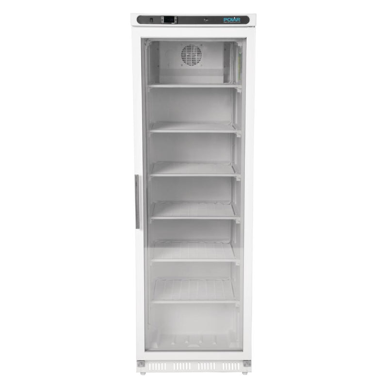 Polar C-Serie Gefrierschrank mit Glastür, 365 l, Weiß