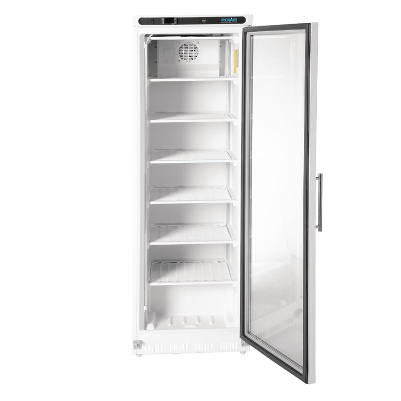 Polar C-Serie Gefrierschrank mit Glastür, 365 l, Weiß