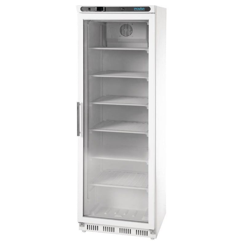 Polar C-Serie Gefrierschrank mit Glastür, 365 l, Weiß