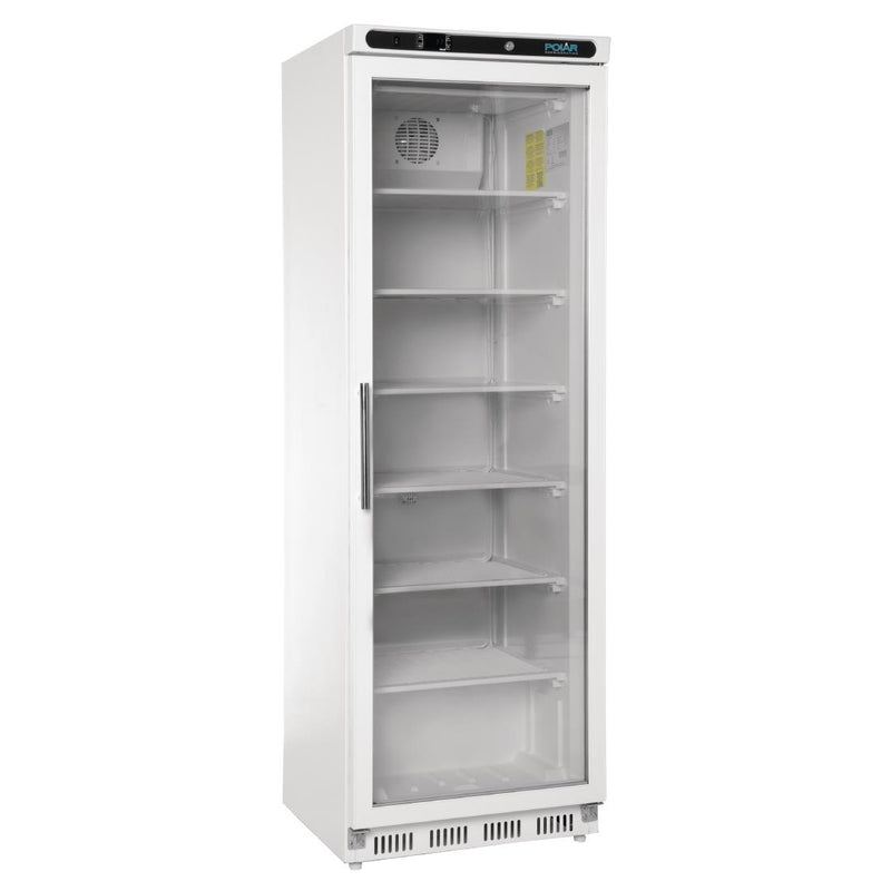 Polar C-Serie Gefrierschrank mit Glastür, 365 l, Weiß