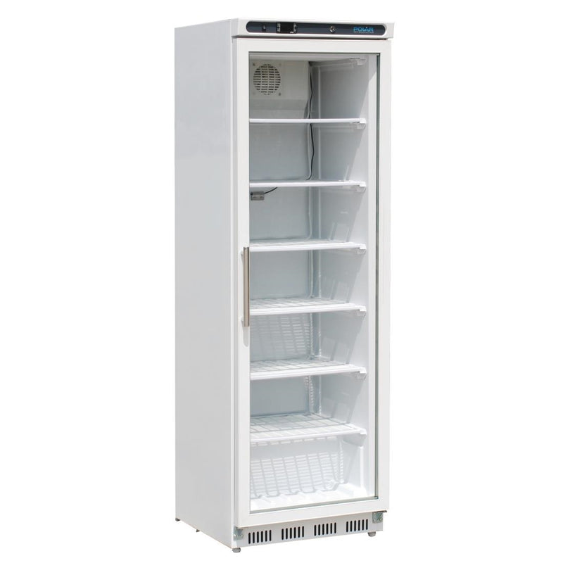 Polar C-Serie Gefrierschrank mit Glastür, 365 l, Weiß