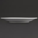 Olympia Athena Teller mit breitem Rand, 202 mm, Weiß, 12 Stück