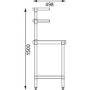 Vogue Stainless Steel Prep Station 1800x600mm
